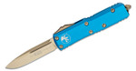 Microtech 231-13BL UTX-85 S/E Bronze w/ Blue Handle