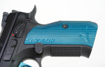 CZ Custom SHADOW 2 ACCU 9MM Black Poly Blue Grips - Blue/Black, 4.89" Barrel, 17 Rounds, Metal Grips