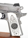 Colt Delta Elite Thor 10mm Silver Engraved Slide White Engraved Grips