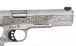 Colt Delta Elite Thor 10mm Silver Engraved Slide White Engraved Grips