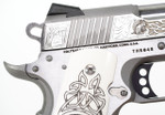 Colt Delta Elite Thor 10mm Silver Engraved Slide White Engraved Grips