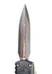 MARFIONE SELECT UTX-85 ETCHED COPPERMAI DAMASCUS – HEFTED BLACK AL HANDLE/BRONZED HARD CUT HARDWARE/BRONZE TI ACCENT (1232-16MS1)
