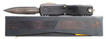 MARFIONE SELECT UTX-85 ETCHED COPPERMAI DAMASCUS – HEFTED BLACK AL HANDLE/BRONZED HARD CUT HARDWARE/BRONZE TI ACCENT (1232-16MS1)