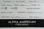 Alpha American Firearms Warfighter 5" V-Port 9mm