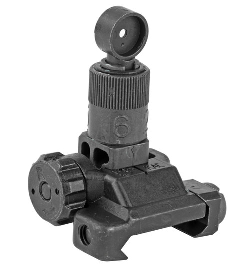 KAC-Folding Micro Rear Sight, 200-600 Meter Adj. PN:98474