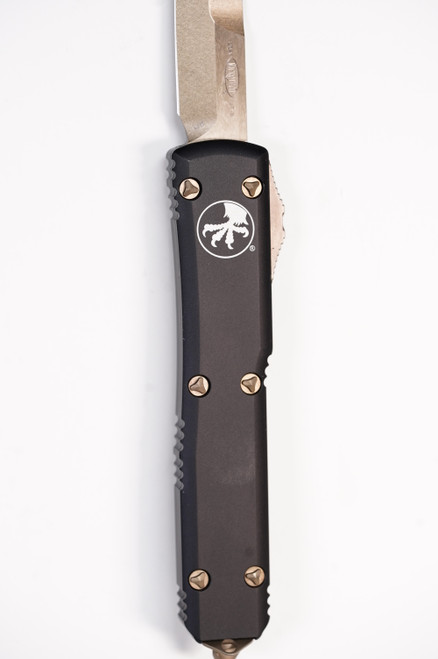 Microtech 120-13 Ultratech Bronze, Black Aluminum Handles
