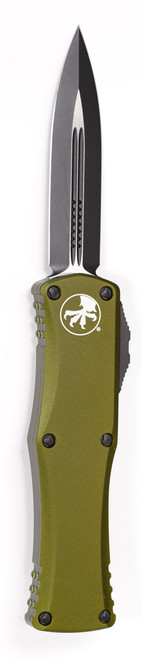 Microtech 702-1OD Hera OTF AUTO Knife 3.125" Black Double Edge Standard Blade, OD Green Handle