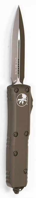 Microtech 232-1COD UTX-85 OTF AUTO CERAKOTE OD GREEN Standard D/E Blade, CERAKOTE OD GREEN Handle