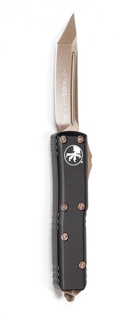 Microtech 233-13AP Ultratech OTF AUTO Bronze Apocalyptic Standard Blade, Black Handle