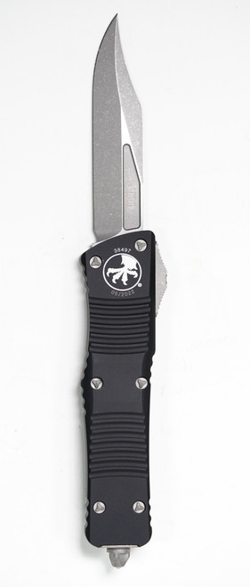 Microtech 146-10AP Combat Troodon OTF AUTO Bowie Apocalyptic Blade,  Black Handle