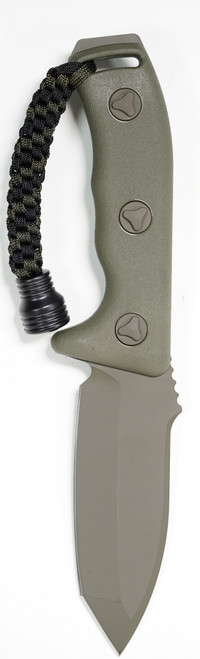 Microtech 103-1OD OD Green Tanto Currahee Combat Knife Fixed 4.5" Single Plain Edge Blade, Kydex Sheath