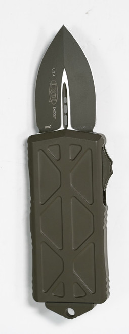 Microtech 157-1COD Exocet, OD Green Cerakote Handles