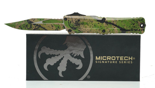 1146-1ODTABKSPLS Combat Troodon GEN III Bowie OD Green/ Tan Splatter