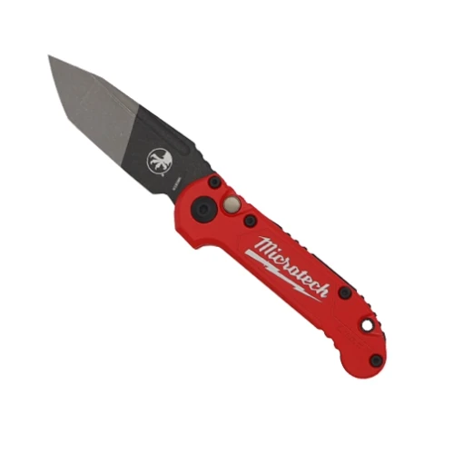 Microtech LUDT Gen III Tanto S/E Folding Knife Red – Two Tone (1136-1MWS)