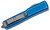 Microtech 122-10DBL Ultratech AUTO OTF 3.46" Apocolyptic Double Edge Dagger Blade, Blue Distressed Aluminum Handles