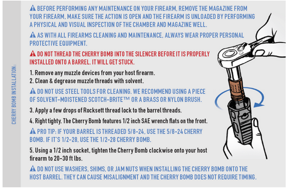 The PlanB™ by Q® Live Q or Die Suppressor Adapter