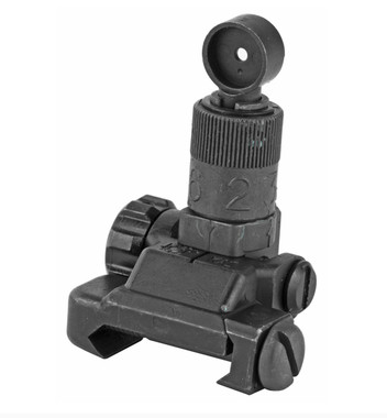 KAC-Folding Micro Rear Sight, 200-600 Meter Adj. PN:25650