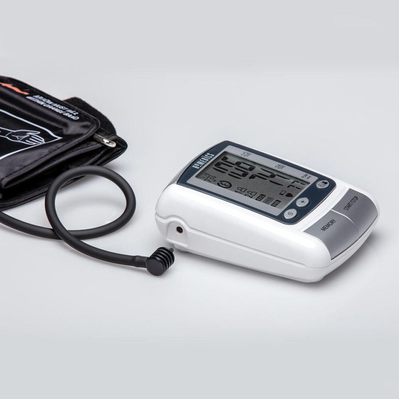 DESK ARM BLOOD PRESSURE MONITOR LD582 WITH, Extra Large cuff, CLOCK AND  AMBIENT THERMOMETER