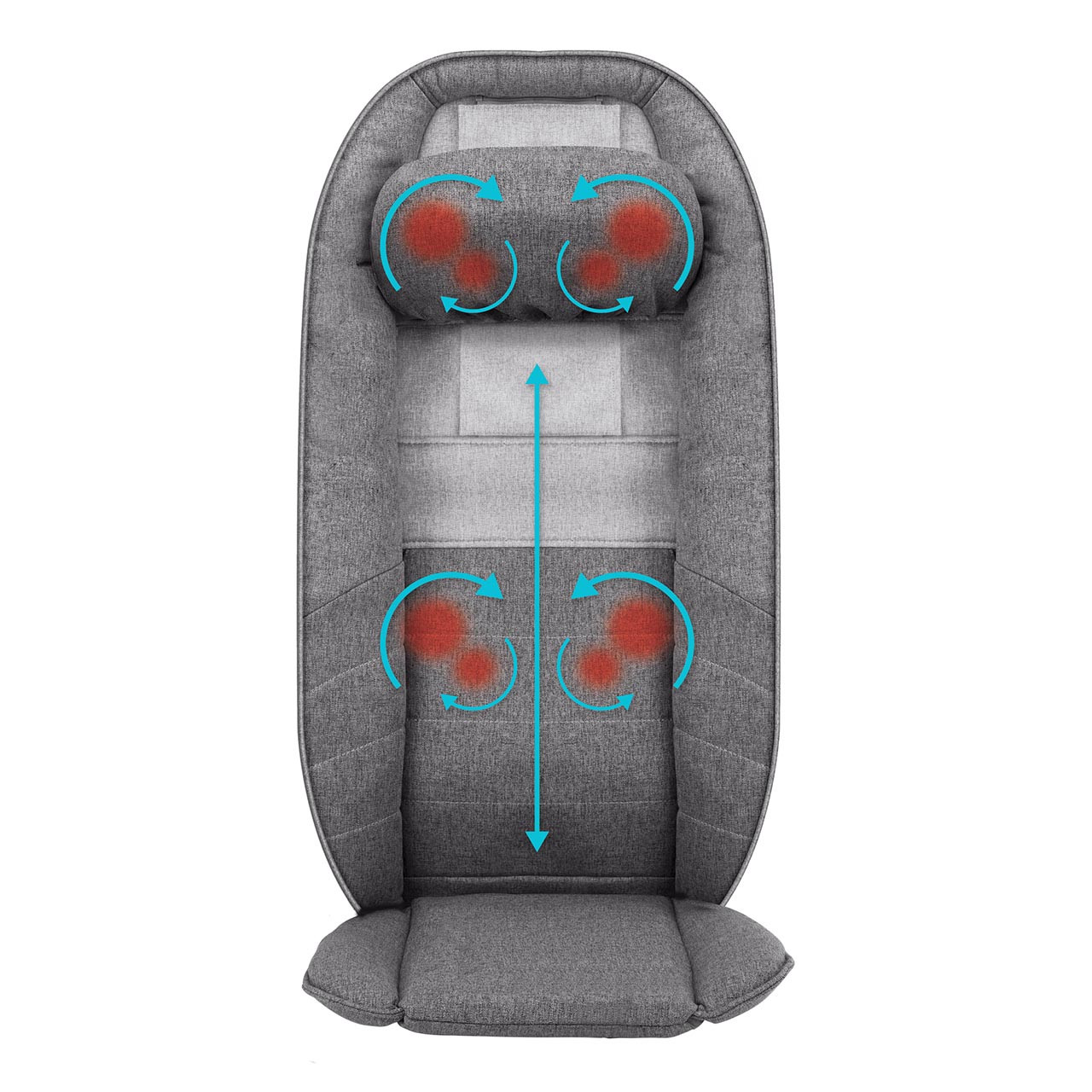 Total Recline Shiatsu Massage Cushion (MCS-1010HJ) - Homedics