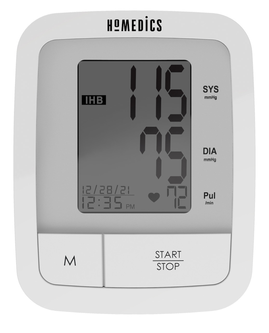 HoMedics Upper Arm Blood Pressure Monitor, Automatic BP Monitor with Easy  One-Touch Operation, Stores up to 180 Readings (90 Per User), Includes One