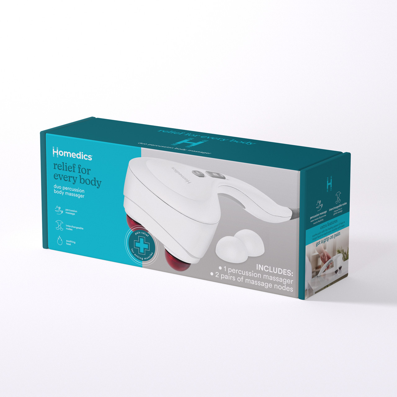 Homedics Body Massager With Heat Model HHP-227-H2 New