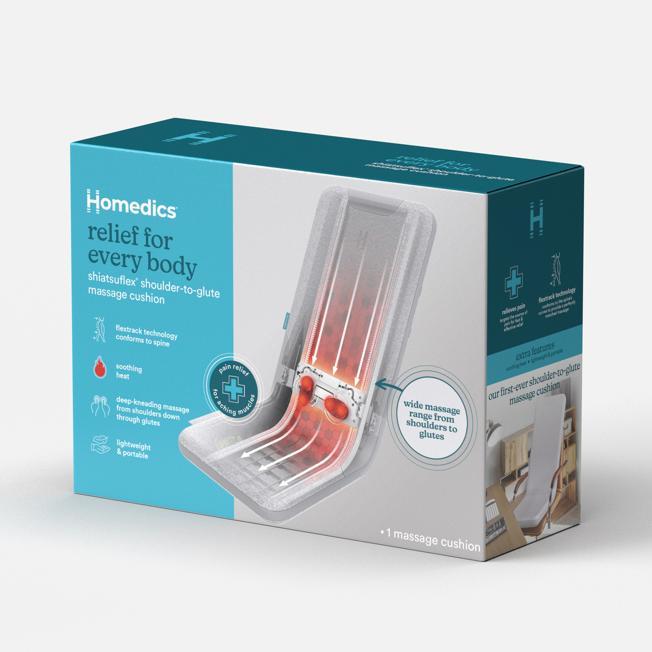 HoMedics Heated Ergonomic Cushion - 9952257