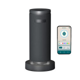 Black | SereneScent™ Mini Fabric Rechargeable Waterless Diffuser connected to mobile app