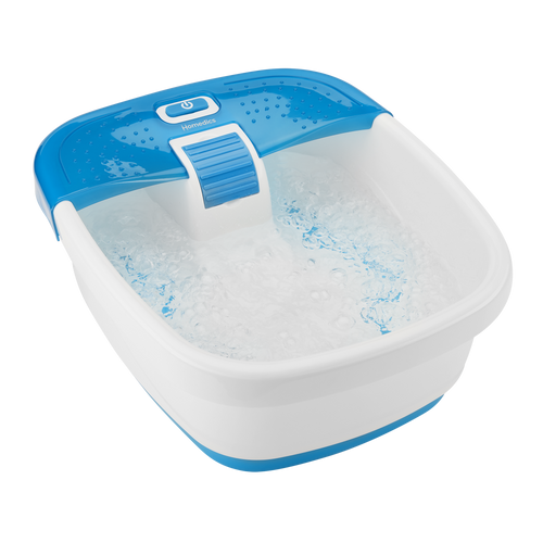 Angled view of the Homedics Bubble Bliss Deluxe Footspa