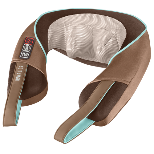 Angled view of the Homedics Shiatsu Plus Neck and Shoulder Massager with Heat