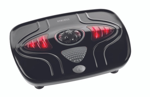 Angled view of the Homedics Thera-P Vibration Foot Massager with Heat