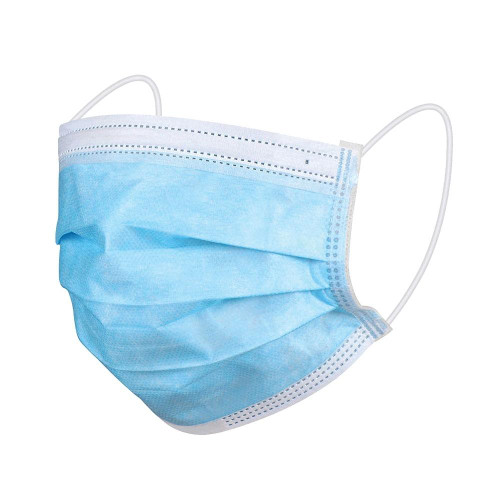 Angled view of Homedics Single Use Ear-Loop Face Mask (10 Count)