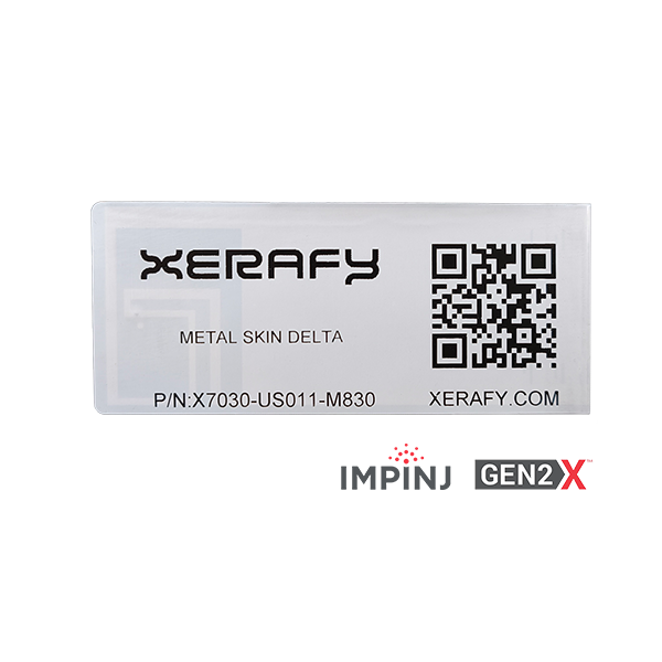 Zebra Delta Metal Skin Label, Etichette