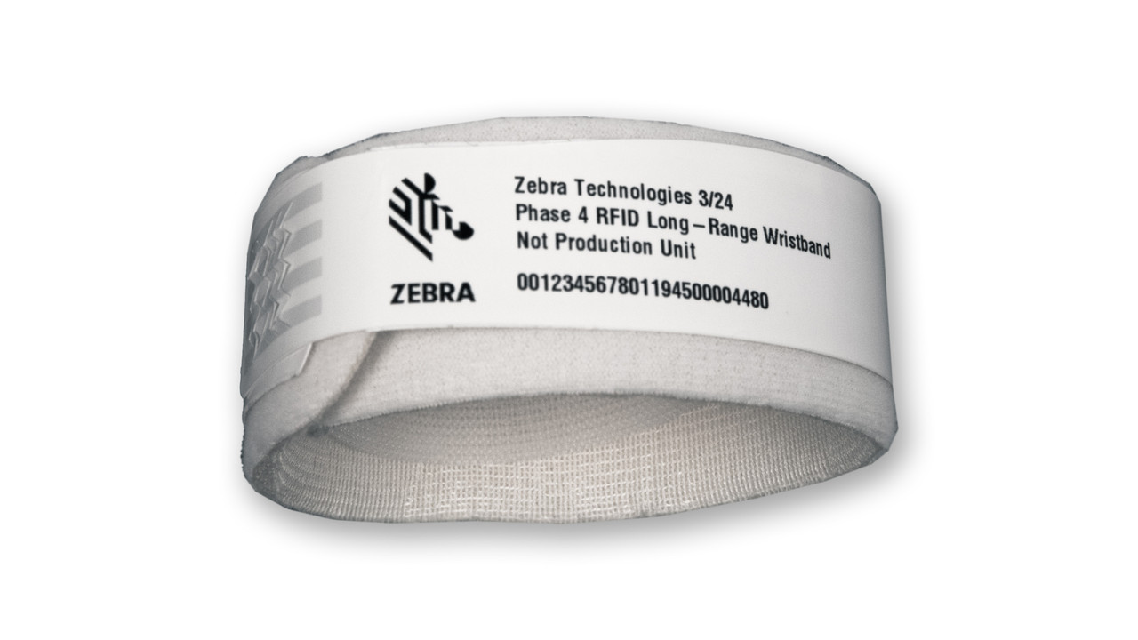 Zebra Z-Band XR Wristband, Braccialetti ospedalieri