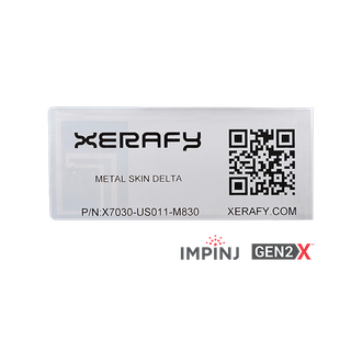 Zebra Delta Metal Skin Label, Etichette
