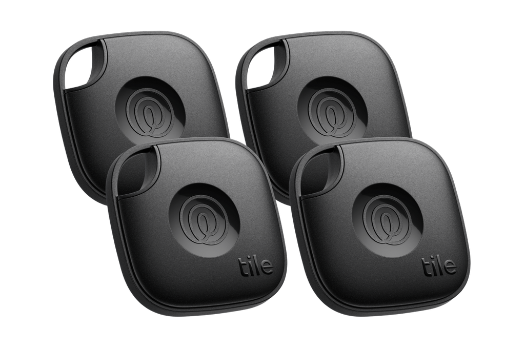 Tile Mate Bluetoothトラッカー 4個セット Tile Mate 4-Pack, Black | Life360 Bluetooth Tracker & SOS Alert