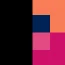 The product color of Life360 Tile Essentials Pack - Navy Blaze, Pink Punch, Black