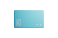 A back-facing image of a Life360 Tile Slim - Aqua Lemon