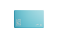 A back-facing image of a Life360 Tile Slim - Aqua Lemon