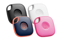 A profile image of a Life360 Tile 4pk - Navy Blaze, Pink Punch, Black and White