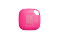A back-facing image of a Life360 Tile - Pink Punch