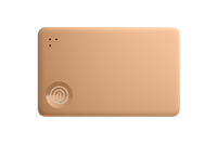 A front-facing image of a Life360 Tile Slim - Clay