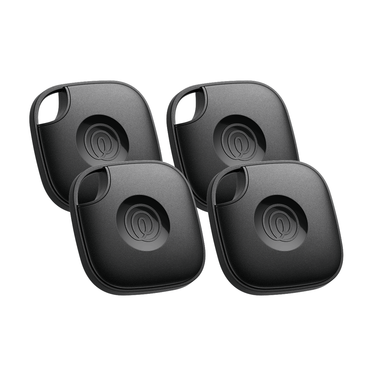 Tile Mate 4-Pack, Black | Life360 Bluetooth Tracker & SOS Alert