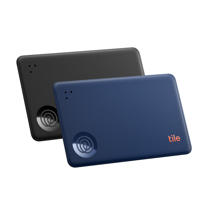 Tile スターターパック2022(Mate➕Slim)２個(ブラック) Tile Water-Resistant Wallet Tracker Starter Pack (2022) - 2