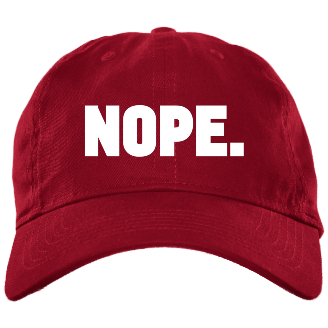 NOPE. Funny Meme Quote Embroidered Dad Hat - Sandilake Clothing