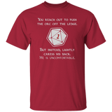 D20 ORC PUSHED CRITICAL FAIL DUNGEONS AND DRAGONS Unisex T-Shirt