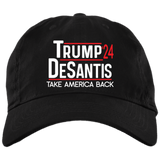 Trump 24 Desantis Take America Back Embroidered Dad Hat