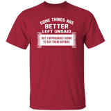 Better Left Unsaid Merger Unisex T-Shirt