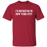 Id Rather Be In New York City Merger Unisex T-Shirt