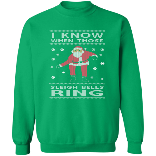 Sleigh Bells Ring Ugly Christmas Sweater