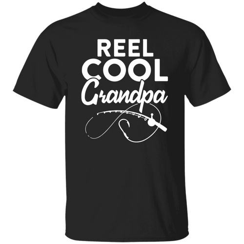Reel Cool Grandpa Fishing Rod Fisherman Funny Unisex T-Shirt